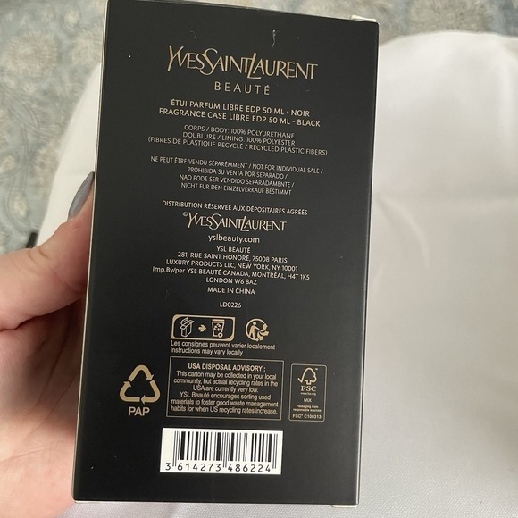 YSL BEAUTE Black Magnetic Brush Makeup Box Gold Logo YVES Saint Laurent NEW - Picture 5 of 12